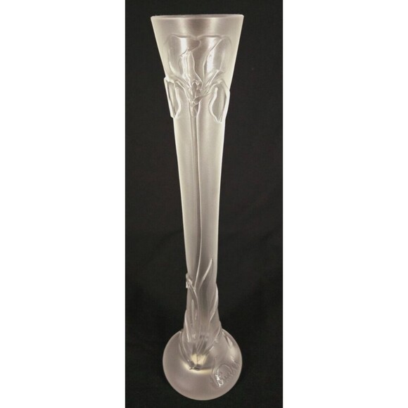 D'Argental Iris Cameo Glass for Riedel Crystal Signed & Numbered Vase 150/149 - Picture 1 of 16